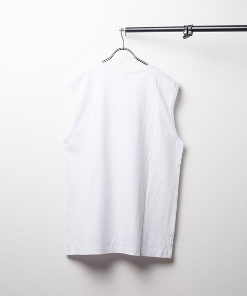 NO WAY（ノーウェイ）の「/刺繍デザイン/ノースリーブシャツ（Tシャツ/カットソー・メンズ・ブラック系1/ホワイト系1/ホワイト系2/ブラック系2・LARGE/MEDIUM/X-LARGE）」の5枚目の写真