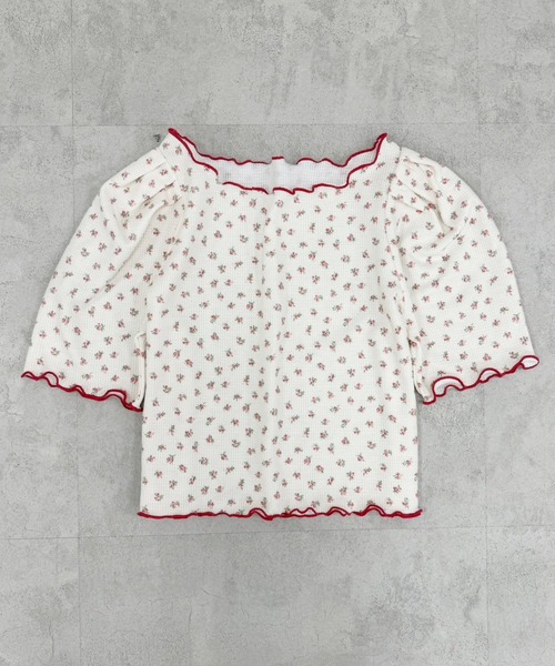 DECO depuis 1985 花柄サーマルトップス DECO depuis 1985 花柄サーマルトップス