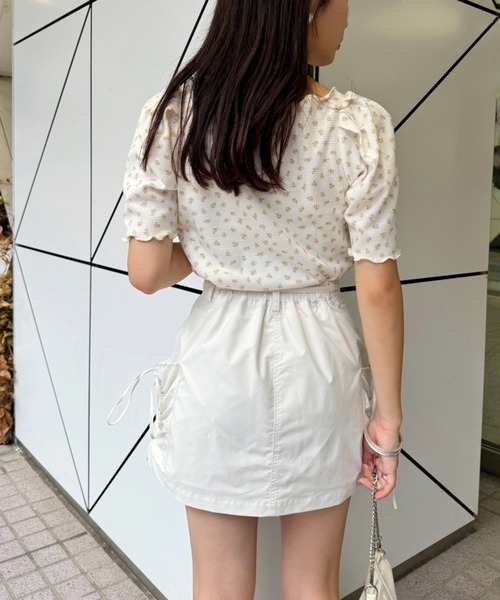 one after another NICE CLAUP(ワンアフターアナザーナイスクラップ)の「花柄サーマルトップス(Tシャツ/カットソー・レディース・イエロー/ブルー/レッド/ピンク・FREE)」の14枚目の写真