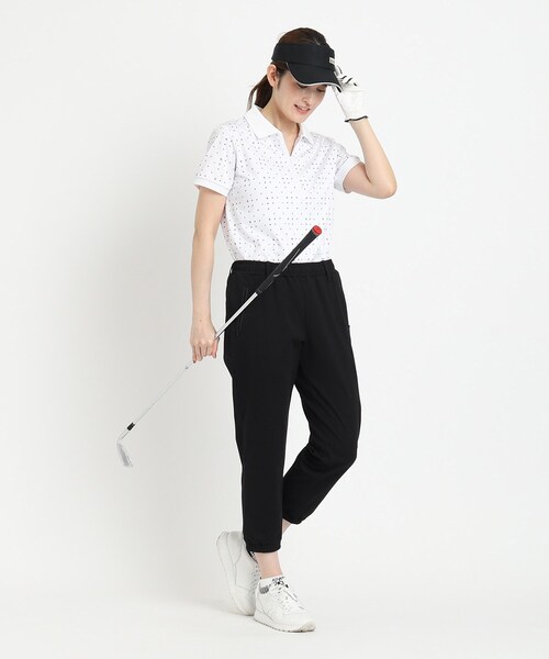 adabat（アダバット）の「◆【ADBT】ミニマムロゴデザイン 半袖ポロシャツ（ポロシャツ・レディース・ピンク系その他/ブルー系5/ホワイト系1・38/42/40）」の9枚目の写真