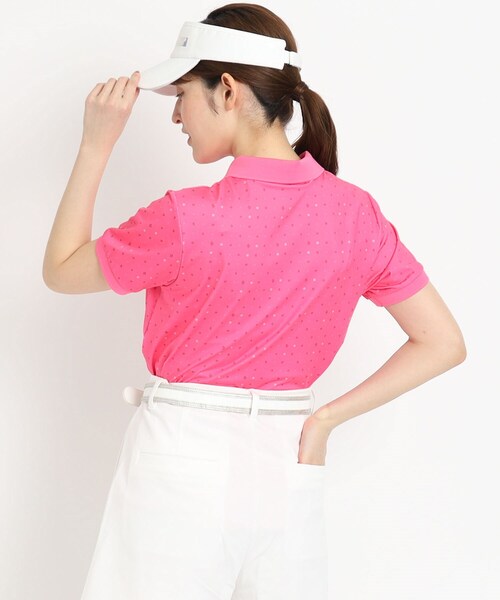 adabat（アダバット）の「◆【ADBT】ミニマムロゴデザイン 半袖ポロシャツ（ポロシャツ・レディース・ピンク系その他/ブルー系5/ホワイト系1・38/42/40）」の7枚目の写真