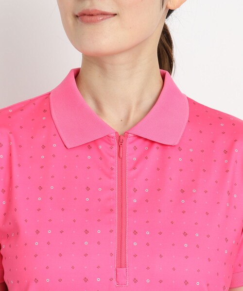 adabat（アダバット）の「◆【ADBT】ミニマムロゴデザイン 半袖ポロシャツ（ポロシャツ・レディース・ピンク系その他/ブルー系5/ホワイト系1・38/42/40）」の14枚目の写真