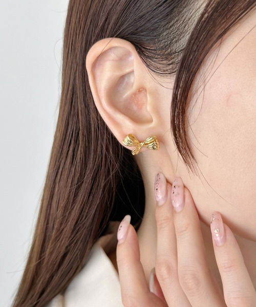 セール】【5set】リボンモチーフピアスセット-ribbon motif pierce set