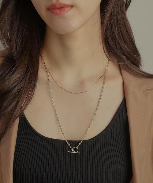 COCOSHNIK(ココシュニック)の「K10ダイヤモンド 中空プリムチェーンマンテル ネックレス(ネックレス・レディース・イエローゴールド・60)」の15枚目の写真