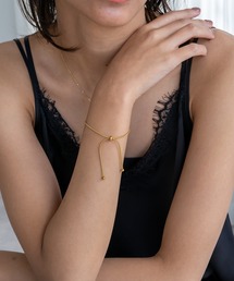 abaskdesign | 金属アレルギー対応 ボールモチーフスライドチェーンステンレスブレスレット(ブレスレット)