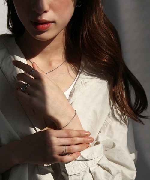 abaskdesign（アバスクデザイン）の「金属アレルギー対応 ボールモチーフスライドチェーンステンレスブレスレット（ブレスレット・レディース・ゴールド/シルバー・FREE）」の11枚目の写真