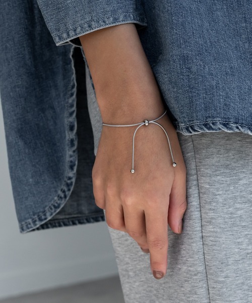 abaskdesign（アバスクデザイン）の「金属アレルギー対応 ボールモチーフスライドチェーンステンレスブレスレット（ブレスレット・レディース・ゴールド/シルバー・FREE）」の16枚目の写真