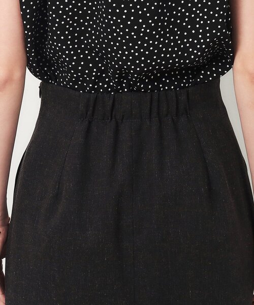 OPAQUE.CLIP（オペークドットクリップ）の「麻混ストレッチタイトスカート【洗濯機洗い可】（スカート・レディース・チャコールグレー/カーキ/ライトベージュ・40/38/42/36）」の20枚目の写真