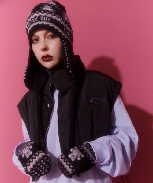 Candy Stripper（キャンディストリッパー）の「ANARCHY BEAR NORDIC ミトン（手袋・レディース・ブラック・FREE）」の3枚目の写真