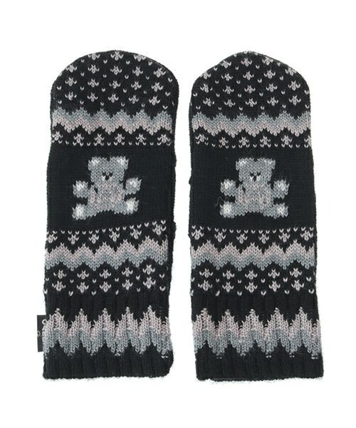 Candy Stripper（キャンディストリッパー）の「ANARCHY BEAR NORDIC ミトン（手袋・レディース・ブラック・FREE）」の11枚目の写真