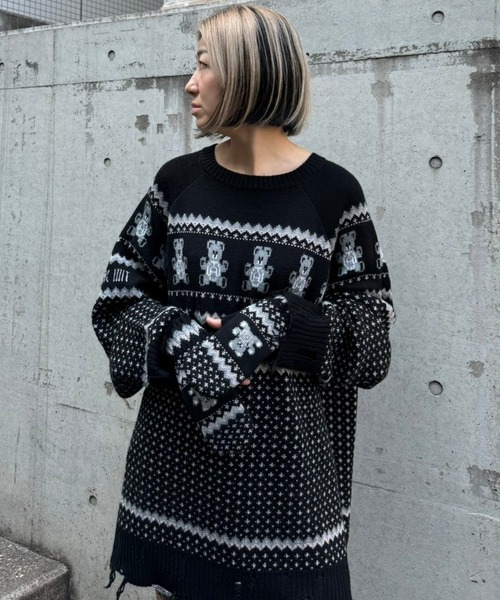 Candy Stripper（キャンディストリッパー）の「ANARCHY BEAR NORDIC ミトン（手袋・レディース・ブラック・FREE）」の10枚目の写真