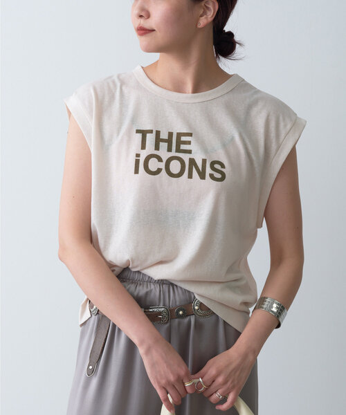 GALLARDAGALANTE(ガリャルダガランテ)の「シアーロゴノースリーブTee(Tシャツ/カットソー・レディース・ブラック/オフホワイト/ブラウン・FREE)」の2枚目の写真