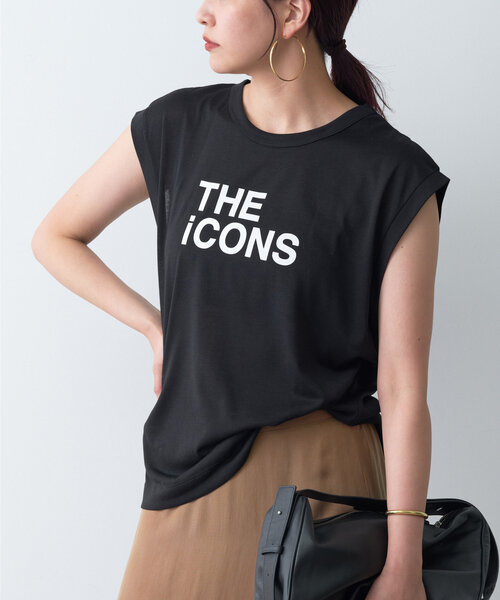 GALLARDAGALANTE(ガリャルダガランテ)の「シアーロゴノースリーブTee(Tシャツ/カットソー・レディース・ブラック/オフホワイト/ブラウン・FREE)」の3枚目の写真