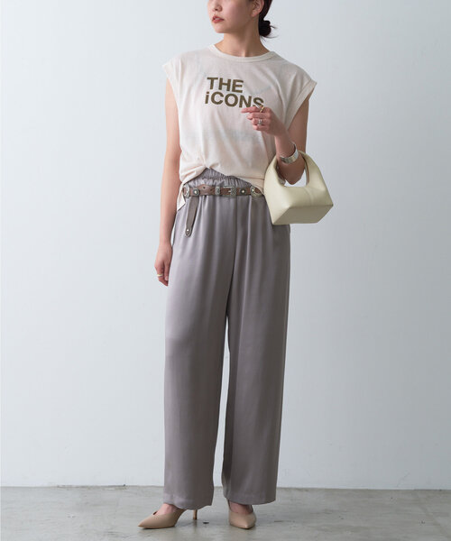 GALLARDAGALANTE(ガリャルダガランテ)の「シアーロゴノースリーブTee(Tシャツ/カットソー・レディース・ブラック/オフホワイト/ブラウン・FREE)」の17枚目の写真