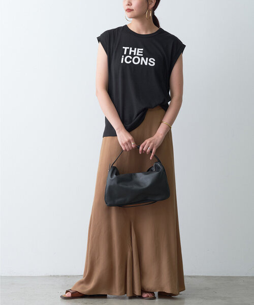 GALLARDAGALANTE(ガリャルダガランテ)の「シアーロゴノースリーブTee(Tシャツ/カットソー・レディース・ブラック/オフホワイト/ブラウン・FREE)」の7枚目の写真