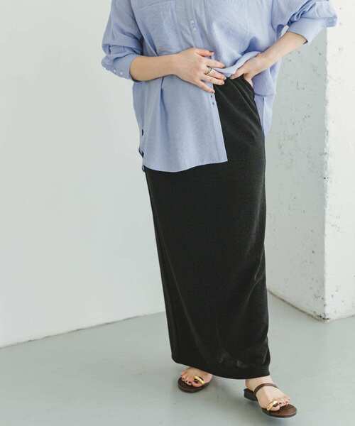 ITEMS URBANRESEARCH（アイテムズ アーバンリサーチ）の「ラメストレッチタイトスカート（スカート・レディース・ブラック/ベージュ/ネイビー・FREE）」の2枚目の写真