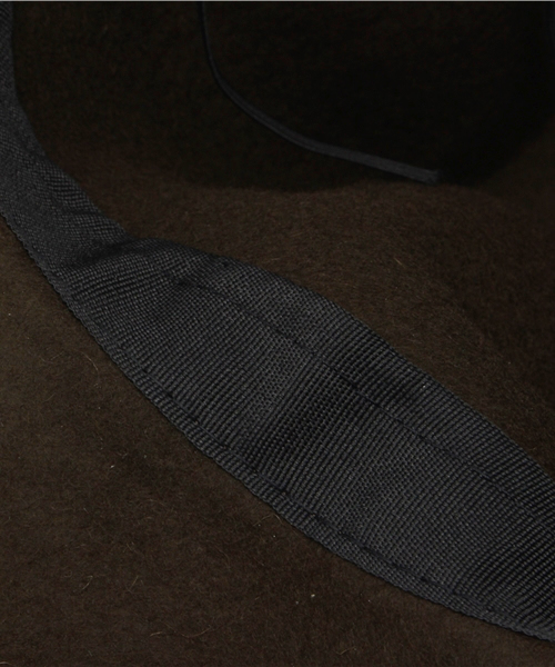 Another Edition(アナザーエディション)の「フェルトマウンテンハット/AE W FLT Mountain HAT(ハット・レディース・ブラック/ベージュ/ダークブラウン・フリー)」の10枚目の写真