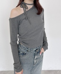 Heather | ワンショルリボンカットソー　140154(Tシャツ/カットソー)