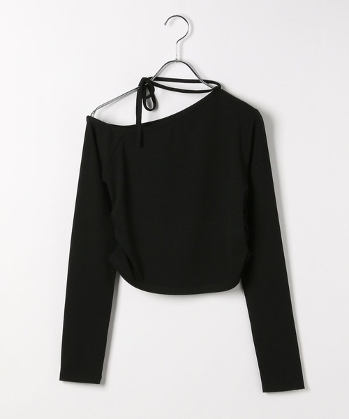 Heather(ヘザー)の「ワンショルリボンカットソー 140154(Tシャツ/カットソー・レディース・アイボリー/ブラック/グレー・FREE)」の6枚目の写真