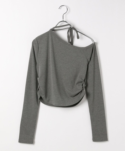 Heather(ヘザー)の「ワンショルリボンカットソー 140154(Tシャツ/カットソー・レディース・アイボリー/ブラック/グレー・FREE)」の12枚目の写真