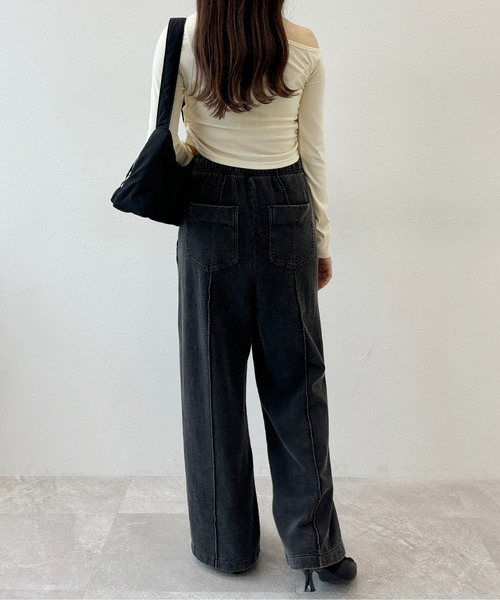 Heather(ヘザー)の「ワンショルリボンカットソー 140154(Tシャツ/カットソー・レディース・アイボリー/ブラック/グレー・FREE)」の17枚目の写真