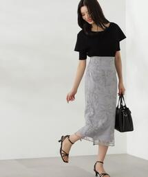 PROPORTION BODY DRESSING | チュール配色レースナロースカート / 1214220805(スカート)