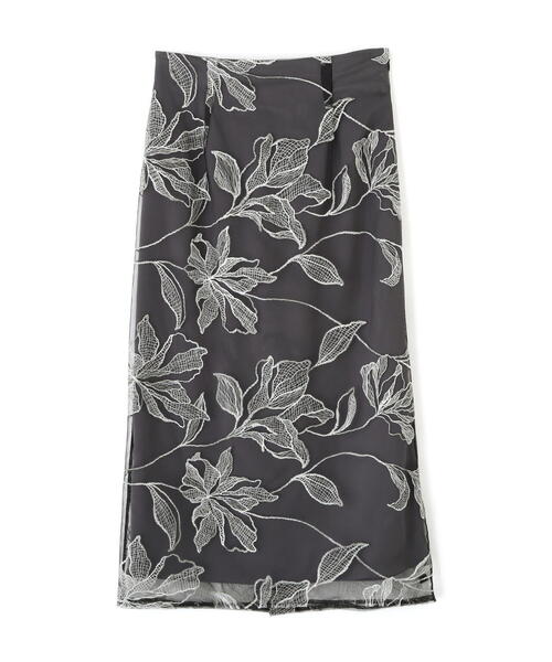 PROPORTION BODY DRESSING（プロポーションボディドレッシング）の「チュール配色レースナロースカート / 1214220805（スカート・レディース・ダークグレー/グレー・MEDIUM/SMALL）」の9枚目の写真