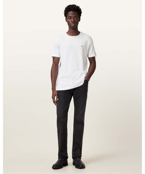 ALLSAINTS（オールセインツ）の「BRACE BRUSHED COTTON CREW NECK T-SHIRT | BRACE ブラッシュ コットン クルーネック Tシャツ（Tシャツ/カットソー・メンズ・ホワイト・S/L/XS/M/XL）」の8枚目の写真