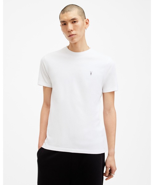 ALLSAINTS（オールセインツ）の「BRACE BRUSHED COTTON CREW NECK T-SHIRT | BRACE ブラッシュ コットン クルーネック Tシャツ（Tシャツ/カットソー・メンズ・ホワイト・S/L/XS/M/XL）」の10枚目の写真