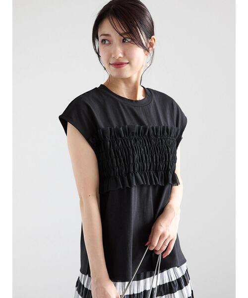Te chichi（テチチ）の「チュールドッキングカットソープルオーバー（Tシャツ/カットソー・レディース・ブラウン/グレー/ブラック・F）」の10枚目の写真