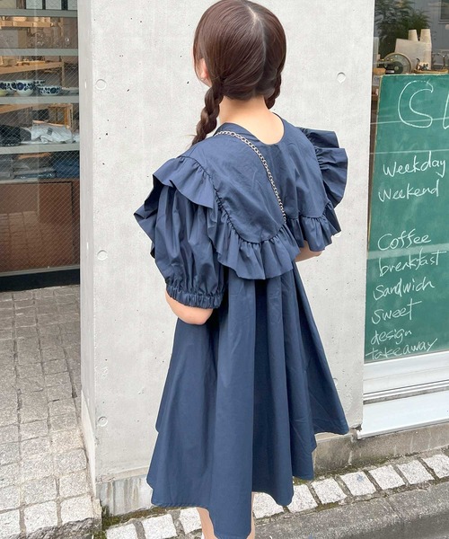 frunco（フランコ）の「【各サイト限定価格】BIGカラーAラインチュニック（チュニック・レディース・ネイビー/ピンク/ホワイト・FREE）」の15枚目の写真