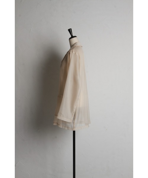 &. NOSTALGIA（アンドドットノスタルジア）の「シアーテーラードジャケット（テーラードジャケット・レディース・ベージュ/ブラック・M）」の14枚目の写真