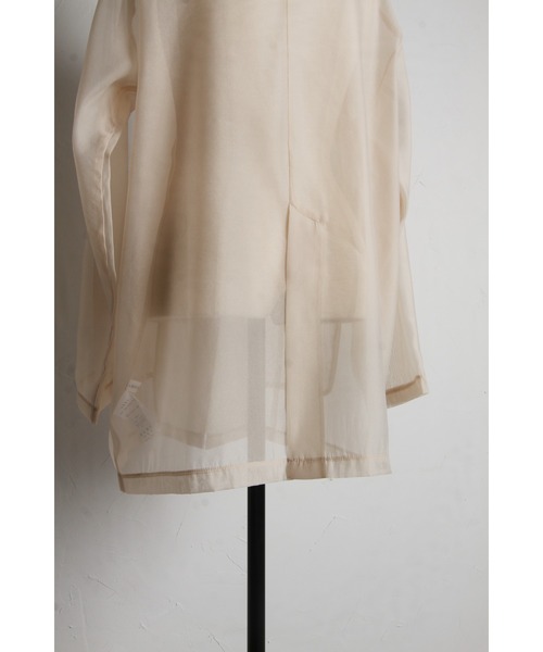 &. NOSTALGIA（アンドドットノスタルジア）の「シアーテーラードジャケット（テーラードジャケット・レディース・ベージュ/ブラック・M）」の16枚目の写真