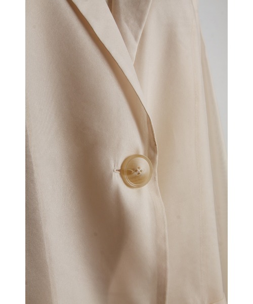 &. NOSTALGIA（アンドドットノスタルジア）の「シアーテーラードジャケット（テーラードジャケット・レディース・ベージュ/ブラック・M）」の18枚目の写真