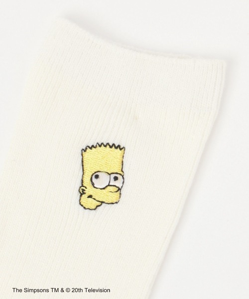 LEPSIM（レプシィム）の「【THE SIMPSONS／ザ・シンプソンズ】刺繍ソックス　140543（ソックス/靴下・レディース・ブラック/オフホワイト/ブルー/グリーン/パープル/イエロー・ONE SIZE）」の9枚目の写真