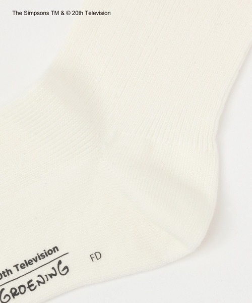 LEPSIM（レプシィム）の「【THE SIMPSONS／ザ・シンプソンズ】刺繍ソックス　140543（ソックス/靴下・レディース・ブラック/オフホワイト/ブルー/グリーン/パープル/イエロー・ONE SIZE）」の10枚目の写真