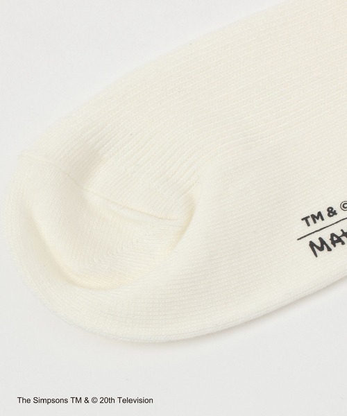LEPSIM（レプシィム）の「【THE SIMPSONS／ザ・シンプソンズ】刺繍ソックス　140543（ソックス/靴下・レディース・ブラック/オフホワイト/ブルー/グリーン/パープル/イエロー・ONE SIZE）」の12枚目の写真