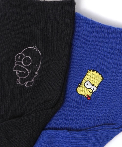 LEPSIM（レプシィム）の「【THE SIMPSONS／ザ・シンプソンズ】刺繍ソックス　140543（ソックス/靴下・レディース・ブラック/オフホワイト/ブルー/グリーン/パープル/イエロー・ONE SIZE）」の13枚目の写真