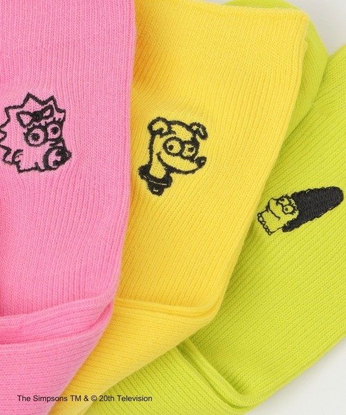 LEPSIM（レプシィム）の「【THE SIMPSONS／ザ・シンプソンズ】刺繍ソックス　140543（ソックス/靴下・レディース・ブラック/オフホワイト/ブルー/グリーン/パープル/イエロー・ONE SIZE）」の14枚目の写真