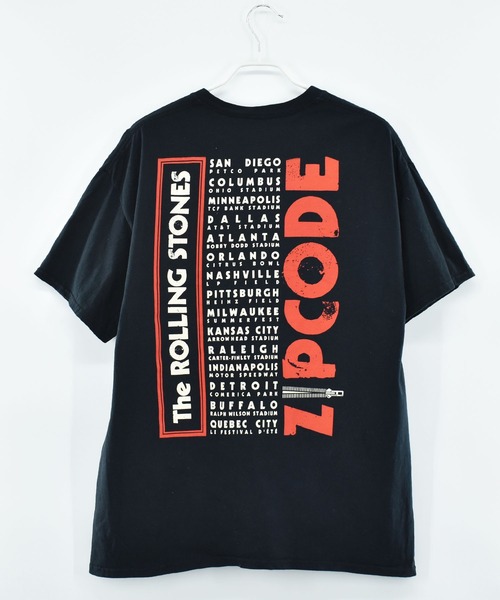 ZIP CODE THE ROLLING STONES Band T-Shirt, Men's Size L cotton black type Vintage Second Hand
