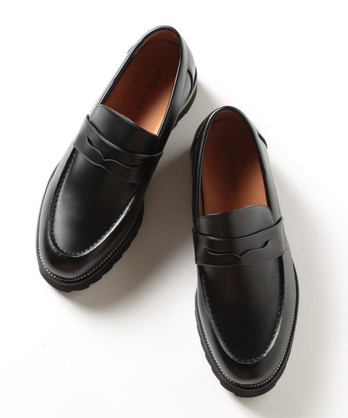 セール】【HAUS】SHARK SOLE COIN LOAFERS シャークソール