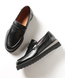 HAUS（ハウス）の「【HAUS】SHARK SOLE COIN LOAFERS　シャークソール コインローファー /Pu　レザーローファー（ローファー）」