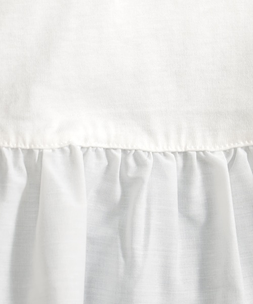 FOUND GOOD（ファウンドグッド）の「布帛裾切替プルオーバー（Tシャツ/カットソー・レディース・ブラック/グレー系/ブラウン系3/ホワイト系5/レッド系8/グレー系8・S/M/L）」の14枚目の写真