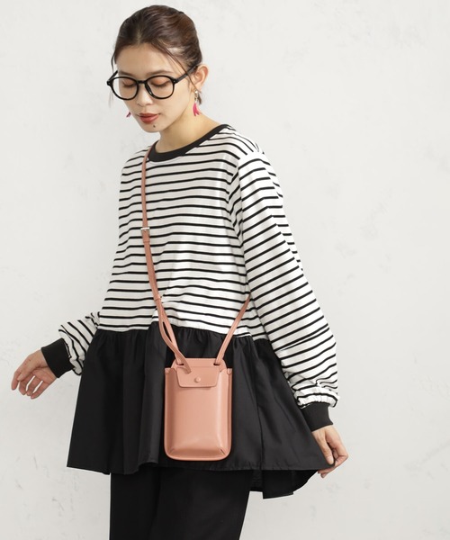 FOUND GOOD（ファウンドグッド）の「布帛裾切替プルオーバー（Tシャツ/カットソー・レディース・ブラック/グレー系/ブラウン系3/ホワイト系5/レッド系8/グレー系8・S/M/L）」の20枚目の写真