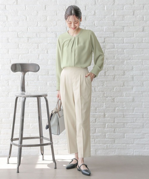 セール】さらさらリラックス2WAYタック長袖/115540（シャツ/ブラウス