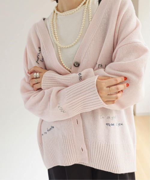 SLOBE IENA（スローブイエナ）の「《追加》embroidery カーディガン