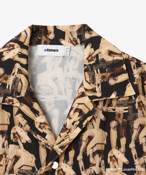 STAR WARS（スターウォーズ）の「atmos STAR WARS Battle Droid Open Collar Shirt / アトモス スター ウォーズ バトル ドロイド オープン カラー シャツ 【SP】（シャツ/ブラウス・メンズ・ベージュ・M/L/XL/XXL）」の7枚目の写真