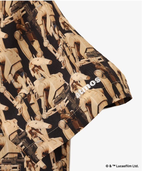 STAR WARS（スターウォーズ）の「atmos STAR WARS Battle Droid Open Collar Shirt / アトモス スター ウォーズ バトル ドロイド オープン カラー シャツ 【SP】（シャツ/ブラウス・メンズ・ベージュ・M/L/XL/XXL）」の2枚目の写真