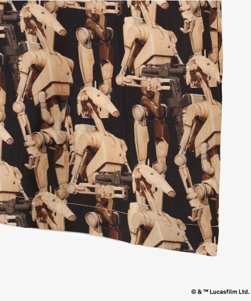 STAR WARS（スターウォーズ）の「atmos STAR WARS Battle Droid Open Collar Shirt / アトモス スター ウォーズ バトル ドロイド オープン カラー シャツ 【SP】（シャツ/ブラウス・メンズ・ベージュ・M/L/XL/XXL）」の3枚目の写真