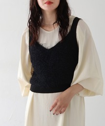HER CLOSET | 【vingtrois】フリンジニットビスチェ(ベスト)